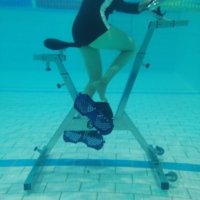 Bicicleta Acuática de Alto Rendimiento de Acero Inoxidable 304/316, Equipo de Ejercicio Subacuático para Entrenamiento Intenso en Piscina