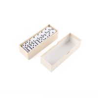 Vente en gros de jeu de dominos professionnel JUXING D6-4010C en ivoire, boîte en papier personnalisable 40x20x10mm 22.5x15x6.8cm