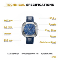 SKMEI 2731 OEM ODM Montre-bracelet classique de mode personnalisée avec logo, vente en gros pour femmes, bracelet en cuir véritable, étanche 30M