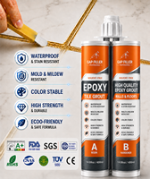 Mortier époxy de luxe pour carrelage avec haute adhérence et technologie anti-moisissure pour applications murales et de sol en salle de bain