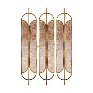 ANN9835 Moderna Biombo Decorativo Multifuncional de Acero Inoxidable 304, Separador de Ambientes Metálico Diseñado para Hoteles Emblemáticos - Product Image 1