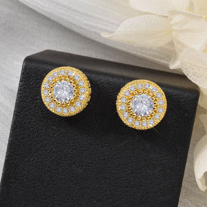 ต่างหูแฟชั่นประดับเพชรคิวบิกเซอร์โคเนียสำหรับผู้หญิง เหมาะสำหรับงานแต่งงาน งานหมั้น งานฉลองครบรอบ งานปาร์ตี้ ของขวัญวันวาเลนไทน์ - Product Image 2