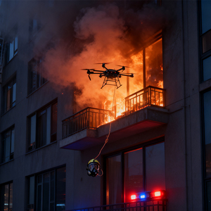 QD-ZF-8-150DS, Dron de Carga Pesada de 8 Ejes con Capacidad de 150 kg, Sin Escobillas, 4K UHD, 70 min de Vuelo, Velocidad de 19 m/s, IP65, Límite de Altitud de 5000 m - Product Image 1