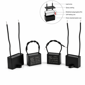<span class=keywords><strong>Condensateur</strong></span> de démarrage de moteur AC HuaYouXing CBB61 0,47uF-<span class=keywords><strong>25uF</strong></span> 450V 50/60Hz en film de polypropylène métallisé auto-réparant à faible ESR pour - Product Image 5