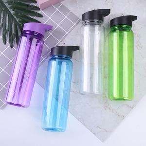 700Ml Outdoor Sport Custom Print Logo Bpa Free Clear Plastic <b>Water</b> <b>Bottles</b> With <b>Straw</b> - Product Image 6