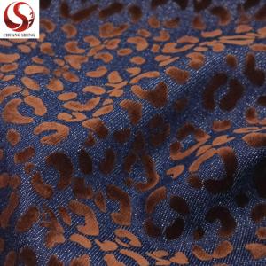 Factory <strong>Direct</strong> 11oz Leopard <strong>Print</strong> Plant-Dyed 100% Cotton Non-Stretch Denim <strong>Fabric</strong> for Boys Girls Shoes Upholstery-Plain Wicking - Product Image 5