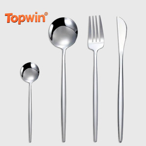 <b>Flatware</b> Sets Stainless Steel Cutlery High Quality Food Grade Luxury Silver Cutlery Set Party Hotel Factory Wholesale - Product Image 1