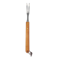 Ensemble d'outils de barbecue de gril de 5 pièces d'extérieur faciles à nettoyer avec des accessoires de gril de poignée en bois
