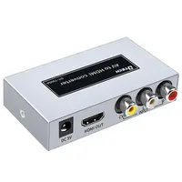 Convertisseur de signal audio et vidéo, coque métallique RCA AV vers HDMI, 1080p, meilleur prix
