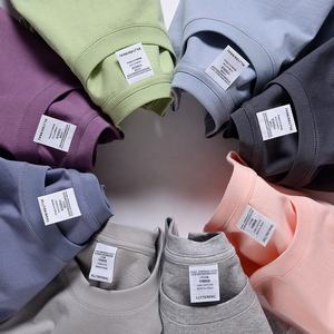 Custom 250g Alta Qualidade HeavyWeight Plain Oversized Tshirt Impressão Bordado Personalizado Em Branco 100% Algodão Gota Ombro T-Shirt - Product Image 1