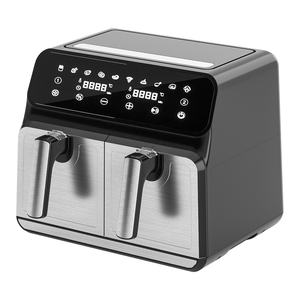 Freidoras de aire de cesta doble personalizadas a color, + 4L 4L, pantalla LED de gran capacidad, pantalla táctil, Control de tiempo, freidoras de aire con 10 menús preestablecidos - Product Image 6