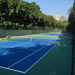 PU Flexível Sintético para Outdoor Rubber Sports Court Flooring Ténis Court Superfície