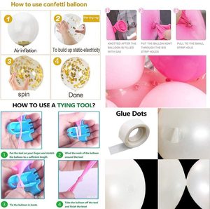 Festa celebrazione addio al nubilato addio al nubilato matrimonio 136 pezzi Kit decorazione palloncini in lattice cromato metallizzato <span class=keywords><strong>oro</strong></span> e nero fai da te - Product Image 6