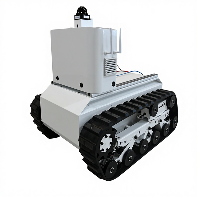 Outdoor Forest Patrol Security Robot with 360-Degree Camera Night Vision AI-Powered Surveillance IP54 Rating 50kg Capacity