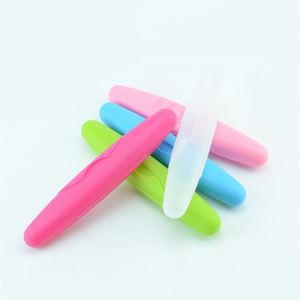 กล่องใส่แปรงสีฟันพลาสติกพกพาสีสันสดใสสำหรับห้องน้ำ - Product Image 2