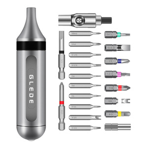 Greet 22 In 1 Magnetic <b>Screwdriver</b> Bits Set Aluminum Alloy Household Repair Ratchet Tool With Hidden Bit Storage - Product Image 2