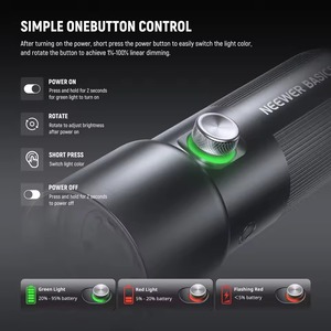 Pour <span class=keywords><strong>NEEWER</strong></span> FL10 Portable 10W LED projecteur vidéo 7500mAh lampe de poche avec 4 couleurs 20 filtres Gobo photographie de Construction en métal - Product Image 4