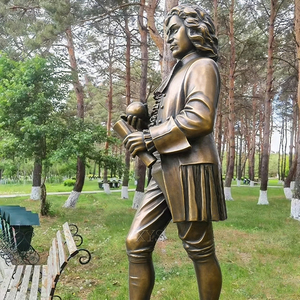 Sculptures de célébrités en bronze au design moderne personnalisé, figurines de Newton, églises intérieures, cimetières, temples, figurines en fonte, 1 an - Product Image 2