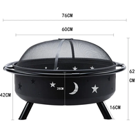Brasero de jardin extérieur en marbre, foyer à bois, barbecue en métal, foyer chauffant avec base