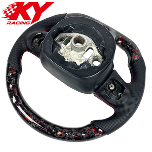 Volant sport racing en cuir, carbone forgé sur mesure, LED, pour Dodge Challenger Charger Durango Hellcat SRT R/T - Product Image 3