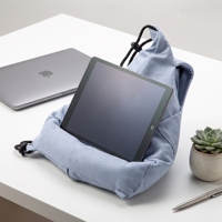 Oreiller de lecture triangulaire portable et fonctionnel avec support de téléphone personnalisé pour les lecteurs, support pour tablette et iPad, oreiller de lecture