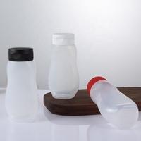 Botol Plastik PE Squeeze Fifo Terbalik 220ml 330ml untuk Madu dengan Tutup Flip