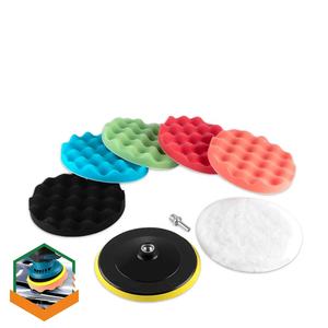 5/6/7 Inch Auto Polijstset Polijstspons Plaat Polijstwiel Waxschuim Pad Krassen Verwijderen Booropzetstuk - Product Image 1