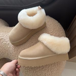 Botas de nieve de invierno para mujer, nuevas, de forro polar grueso, cálidas, con suela gruesa y forro de felpa, tipo botín. - Product Image 2