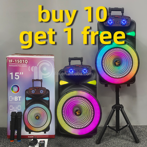 IF-1503Q Enceinte DJ <span class=keywords><strong>Subwoofer</strong></span> 15 pouces, Vente en gros usine, Grandes enceintes de basses TWS sur chariot avec télécommande IFeiGift - Product Image 2