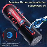 STELLAR PATH Masturbateur Automatique pour Hommes, Machine à Vibrations et à Succion, Rotation, Coupe vaginale en Silicone, Jouets Sexuels pour Adultes pour Hommes