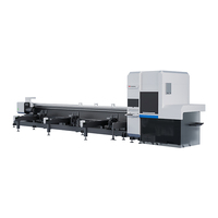 Machine de découpe laser fibre CNC SN-CE à double mandrin, refroidie par eau, pour tubes, avec alimentation semi-automatique, modèle d'usine