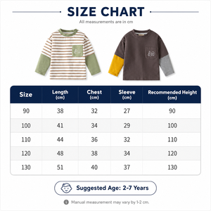 T-shirt à manches longues pour enfants 2026, haut à manches color block pour garçons, col rond, <span class=keywords><strong>sous</strong></span>-vêtement décontracté, tee-shirt à superposer, coupe ample, streetwear OEM ODM - Product Image 6