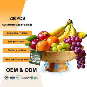 <span class=keywords><strong>Cesta</strong></span> <span class=keywords><strong>de</strong></span> Frutas <span class=keywords><strong>de</strong></span> Bambú Natural con Logotipo Personalizado, Diseño <span class=keywords><strong>de</strong></span> Pedestal, Frutero <span class=keywords><strong>de</strong></span> Bambú Ventilado para Decoración <span class=keywords><strong>de</strong></span> Mesa <span class=keywords><strong>de</strong></span> Cocina - Product Image 1