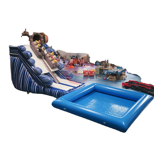 Glissière d'eau gonflable de bateau de pirate de 11x5m <span class=keywords><strong>avec</strong></span> la glissière gonflable de <span class=keywords><strong>piscine</strong></span> d'impression de bateau de pirate de <span class=keywords><strong>piscine</strong></span> à vendre - Product Image 1