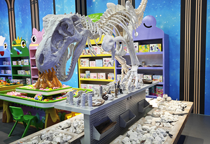 Детская креативная площадка для игры в помещении, площадка для раскопок динозавров, магнитные блоки, Космический Песочник, здание, станция, пластиковый конструктор - Product Image 4