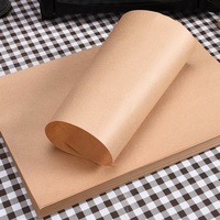 Papier Kraft Recyclable Personnalisé 50 g/m² de Qualité Alimentaire, Absorbant l'Huile, pour Emballage et Revêtement de Plateau de Barbecue pour Canard Rôti, Poulet et Viande