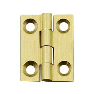 مفصلات صغيرة من النحاس الصلب, مفصلات صغيرة من النحاس الصلب للخزانة ، مفصلات على شكل مؤخرة ، للمجوهرات ، صندوق خشبي للصدر - Product Image 1