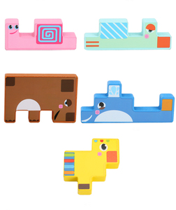 Wholesale Portable 3D Animal Building Blocks Bear/dinosaur Kids Toys High Quality DIY Geometry Educational Toys - Product Image 6