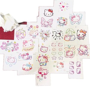 Adesivi Colorati <span class=keywords><strong>Hello</strong></span> <span class=keywords><strong>Kitty</strong></span> a Cartone Animato, Impermeabili, Lavabili, Non Tossici, Lunga Durata, Carini per Ragazze - Perfetti come Regalo per la Pelle - Product Image 5