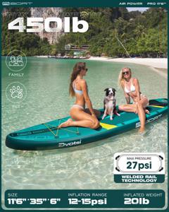 Tabla de SUP Inflable Personalizada de Diseño Nuevo 2025, Calidad Premium, 450LBS, con Accesorios AI09/3, Capacidad de Carga - Product Image 2