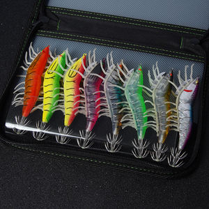 ชุดเหยื่อตกปลารูปกุ้งเหยื่อปลาหมึกเหยื่อปลอมแบบแข็งพร้อมตัวจับ<span class=keywords><strong>ปลา</strong></span>หมึกแบบถ่วงน้ำหนัก - Product Image 1