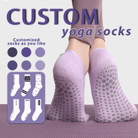 Chaussettes de yoga courtes à découpe pour jeunes, respirantes en coton, antidérapantes en silicone, pour Pilates et athlétisme, avec logo personnalisé