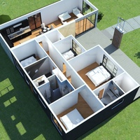Villa de luxe contemporaine de 212 m² avec 4 chambres, villa préfabriquée en conteneurs, maison résidentielle en Australie