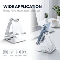 Support de téléphone portable rotatif polyvalent, support de smartphone ergonomique réglable en hauteur avec support de bureau antidérapant pour tous les modèles