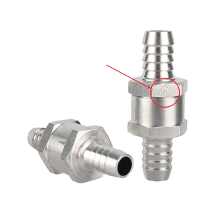 Vanne anti-retour unidirectionnelle en alliage d'aluminium 6/8/10/12 mm pour irrigation de jardin, raccords rapides, norme BSP - Product Image 1