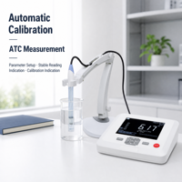 Nouveauté : pH-mètre numérique de paillasse DPH100 avec précision de 0,1, écran LCD, personnalisable OEM, appareil de mesure de laboratoire