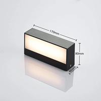 9W Surface Decor Hotel Indoor Steps Salle de bain IP65 Outdoor LED Wall Light Interior up Down Led Wall Lamp Lighting