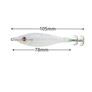 Señuelo de Pesca Flotante de 105 mm y 10 g, Señuelos Luminosos, Señuelos de Tela para Calamar, Anzuelos, <span class=keywords><strong>EGI</strong></span> Brillante, Camarón - Product Image 6