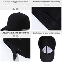 Gorra de Béisbol de Poliéster de Color Sólido para Adultos, con Logotipo Personalizado Impreso y Bordado, Ajustable, Unisex, para Uso en Exteriores y Golf