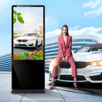 VISIGN layar tampilan iklan luar ruangan 32-86 inci, pemutar Video Totem tanda Digital Android, layar LCD layar vertikal
